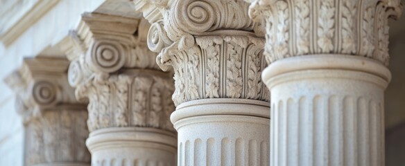 Delicate Columns in the Inner Courtyard