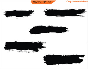 Vector grunge banners. Grunge banners set. Black ink line, grunge brush strokes, ink paint set, EPS 10. clip art, Paint splatter Paint stroke. Only commercial use	
