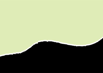 Torn Paper Background. Torn Old Paper Background Vector. Open frame strip with broken border piece. Blank turn note or tag for advertising illustration.