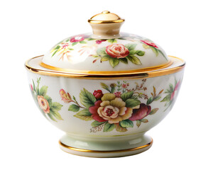 porcelain isolated on white background PNG , AI GENERATED