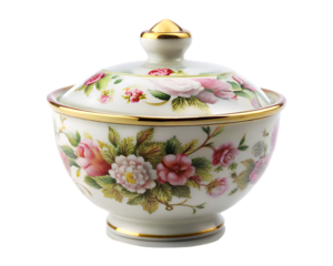 porcelain isolated on white background PNG , AI GENERATED