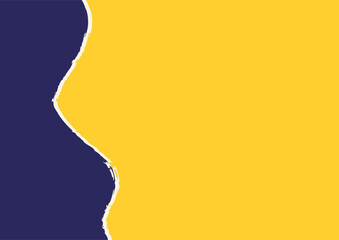 Torn Paper Background. Torn Old Paper Background Vector. Open frame strip with broken border piece. Blank turn note or tag for advertising illustration.