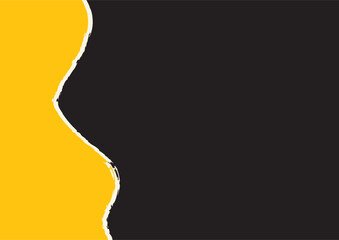 Torn Paper Background. Torn Old Paper Background Vector. Open frame strip with broken border piece. Blank turn note or tag for advertising illustration.