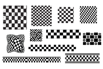 Varied Checkerboard Pattern Set