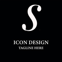 S initial letter logo design