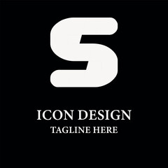 Letter s logo design vector Letter s logo negative space style corporate business emblem