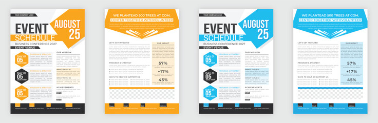 Nonprofit Event Sponsorship Levels Fundraising Flyers design layout template, Sponsorship Levels, Fundraising Flyers design layout concept template, Technical Data Sheet layout template