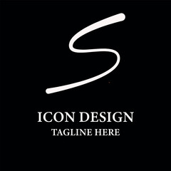 Beautiful letter S infinity monogram in a very luxury and classy style elegant