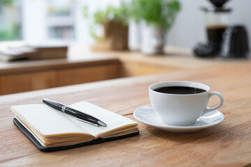 Elegant dark coffee cappuccino over a luxury table