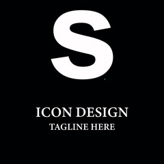 Abstract letter S logotype icon design