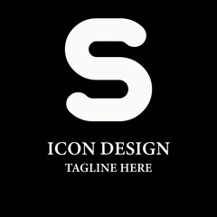 Letter s monogram logo vector icon illustration