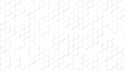 Abstract. Embossed Hexagon , honeycomb white Background ,light and shadow ,Vector