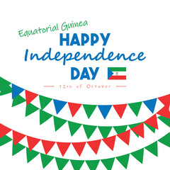 Fototapeta premium Vibrant Designs for Equatorial Guinea Independence Day ..