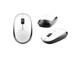 wireless mouse isolated on a white background PNG, ai generated
