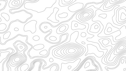 Seamless pattern wave lines Topographic map. Geographic mountain relief. Abstract lines background. Contour maps