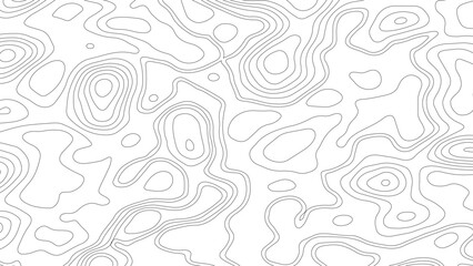 Seamless pattern wave lines Topographic map. Geographic mountain relief. Abstract lines background. Contour maps