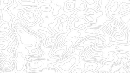 The stylized height of the topographic contour in lines and contours. The concept of a conditional geography scheme and the terrain path. Black & White. Vector illustration.