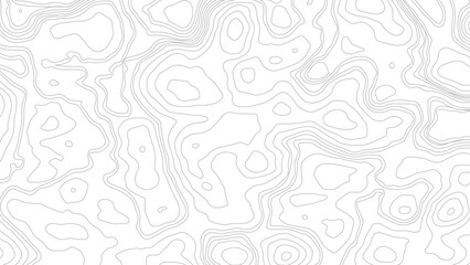 The black on white contours vector topography stylized height of the lines. The concept of a conditional geography scheme and the terrain path.