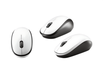 wireless mouse isolated on a white background PNG, ai generated