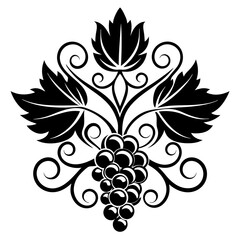 grapes vector illustration