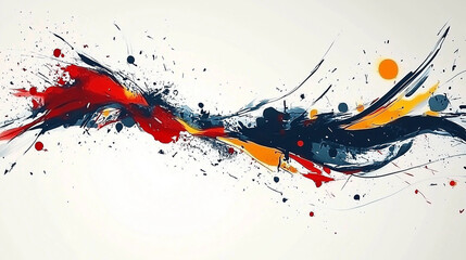Paint drips and smears, colorful texture, UI pattern