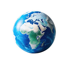 Fototapeta premium earth planet isolated on transparent background