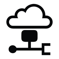 Cloud network connection symbol data technology
