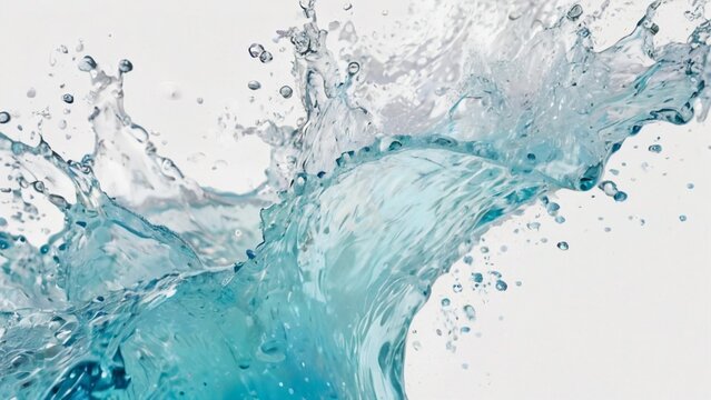 広告向きフレッシュな水滴と水のコピースペースがある背景画