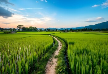 Fototapeta premium road in the field