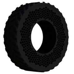 Sci-fi tyre car