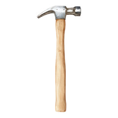 Isolated Hammer with Transparent Background
