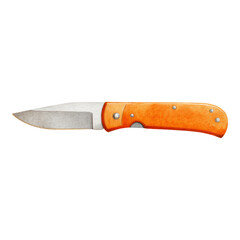 Isolated Transparent Knife on Simple Background