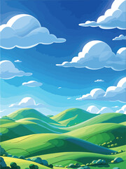 landscape with mountains