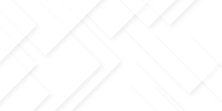 White rectangle and diamond triangle stripes diagonal overlay geometrical background wallpaper banner pattern. Abstract seamless modern white and gray color technology concept geometric line vector.