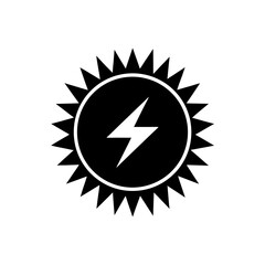 Energy Circle Icon Vector Flat and Clean Look