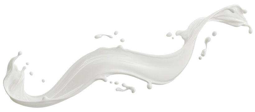 milk splash isolated