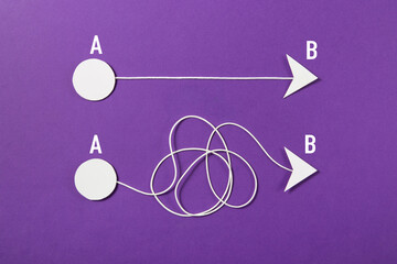 best way with white arrows	