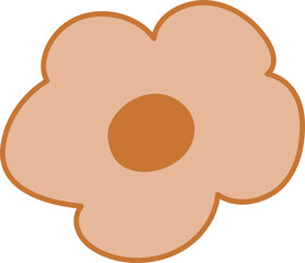 Minimal Hand Drawn Flower Line Art – Simple Floral Icon Illustration