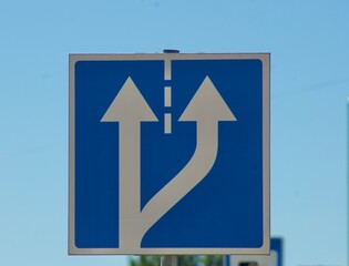 traffic sign on the road