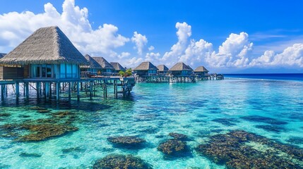 tropical resort in maldives