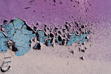 Layered Decay &ndash; Colorful Weathered Wall with Peeling Paint