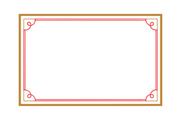 certificate border letter classic frame