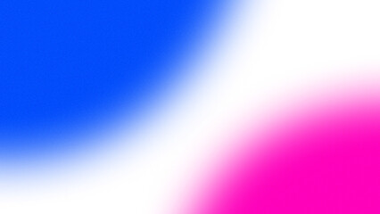 Abstract gradient shape element on a transparent background. Glowing pink blue color background design with noise and grainy texture 