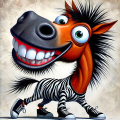 Fototapeta premium funny cartoon zombie