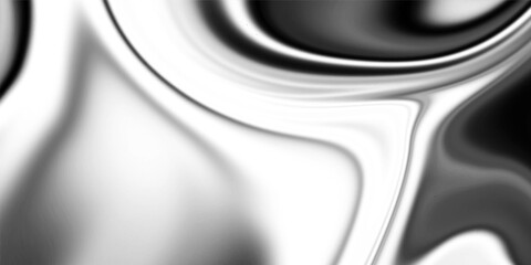 Black and White Abstract Fluid Background