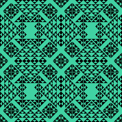 Elegant lace-inspired geometric seamless pattern vector design for modern fabric and wallpaper