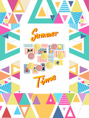 Abstract summer poster design