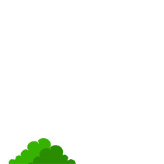 Green Bush Vector Illustration