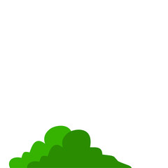 Green Bush Vector Illustration