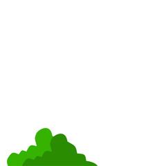 Green Bush Vector Illustration
